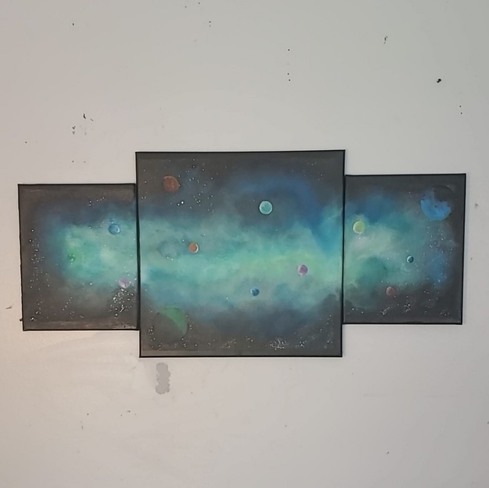 "Into the Blue" Original Space Mural